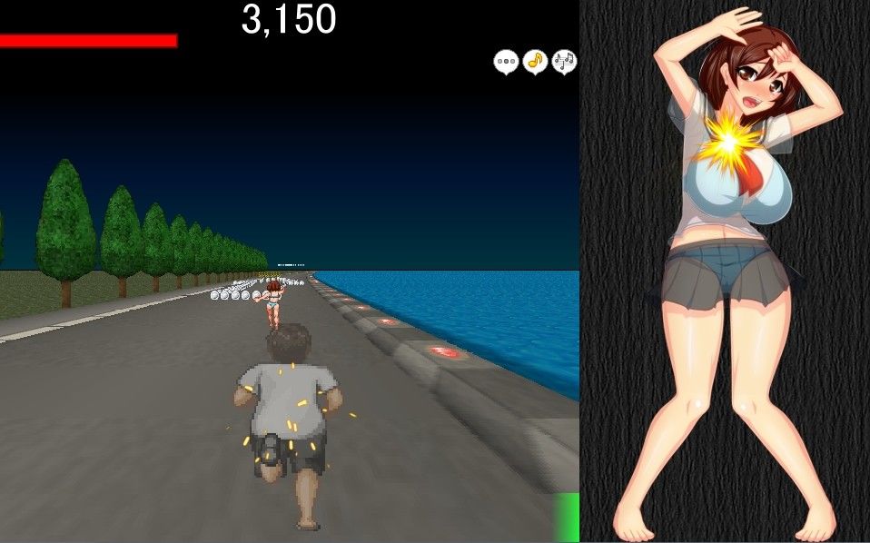 チェイス●● 追いかけて体当たり！