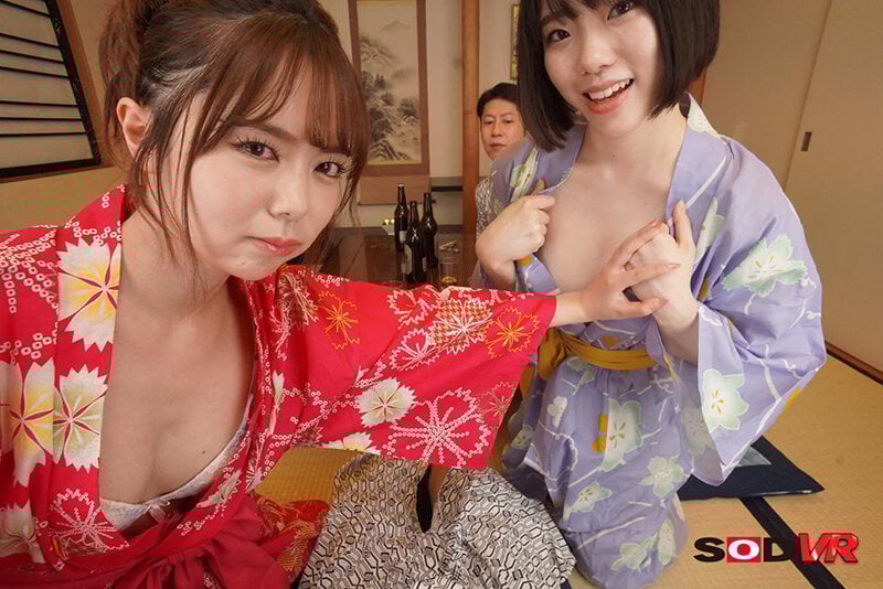 【VR】マジックミラーペアルームNTRエステ 豪華2本立てNTR没入感倍増！ 彼女の親友カップルがエッチなことをしている横でこっそり彼女と燃えるような濃密SEX！その彼女がミラー越しに寝取られているのを見ながら僕も彼女の親友と鬱勃起SEX