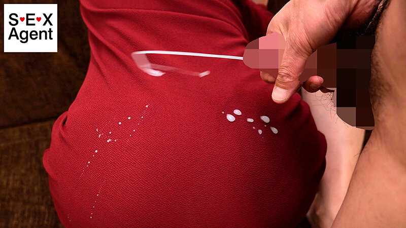 着衣尻ザーメンぶっかけ