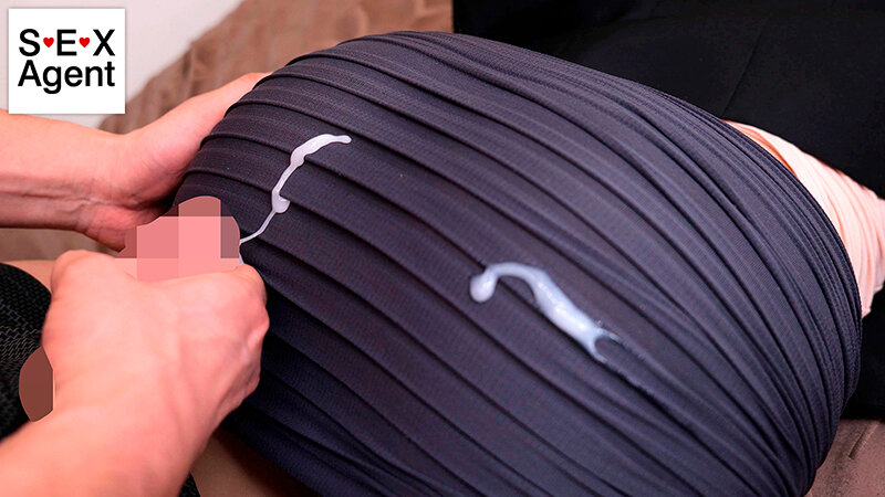 着衣尻ザーメンぶっかけ