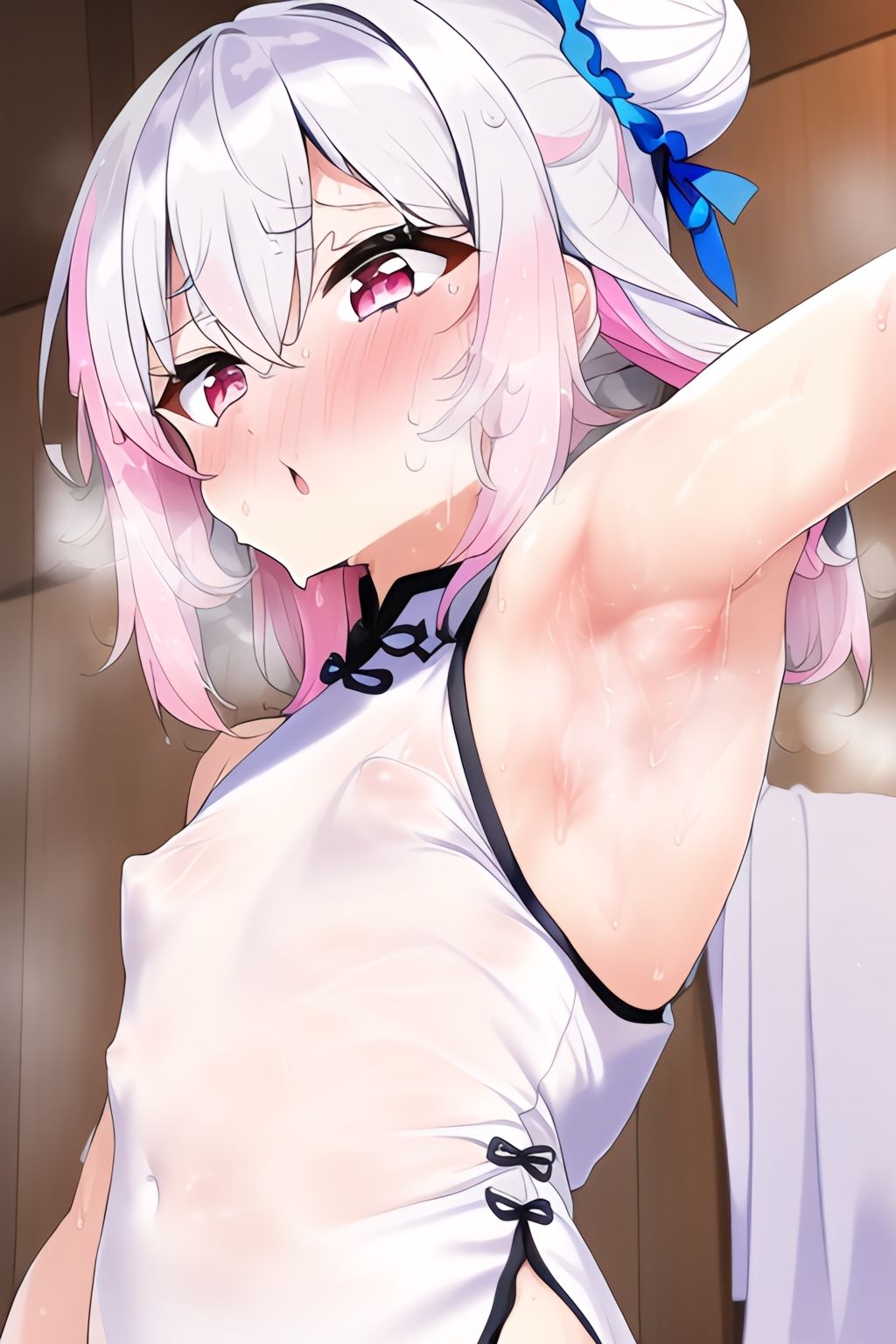 お団子チャイナ! 脇フェチ白髪ちっぱい貧乳特化!!!詰め合わせ140枚!