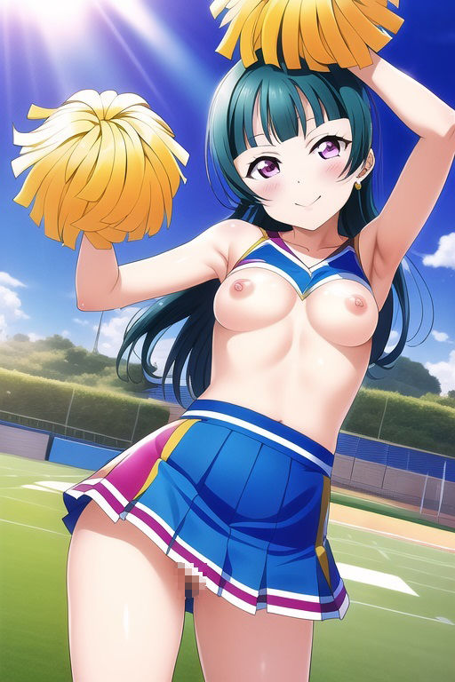 ラ○ライブ！サンシャイン！！CG集 津〇善子 （チア） R-18あり