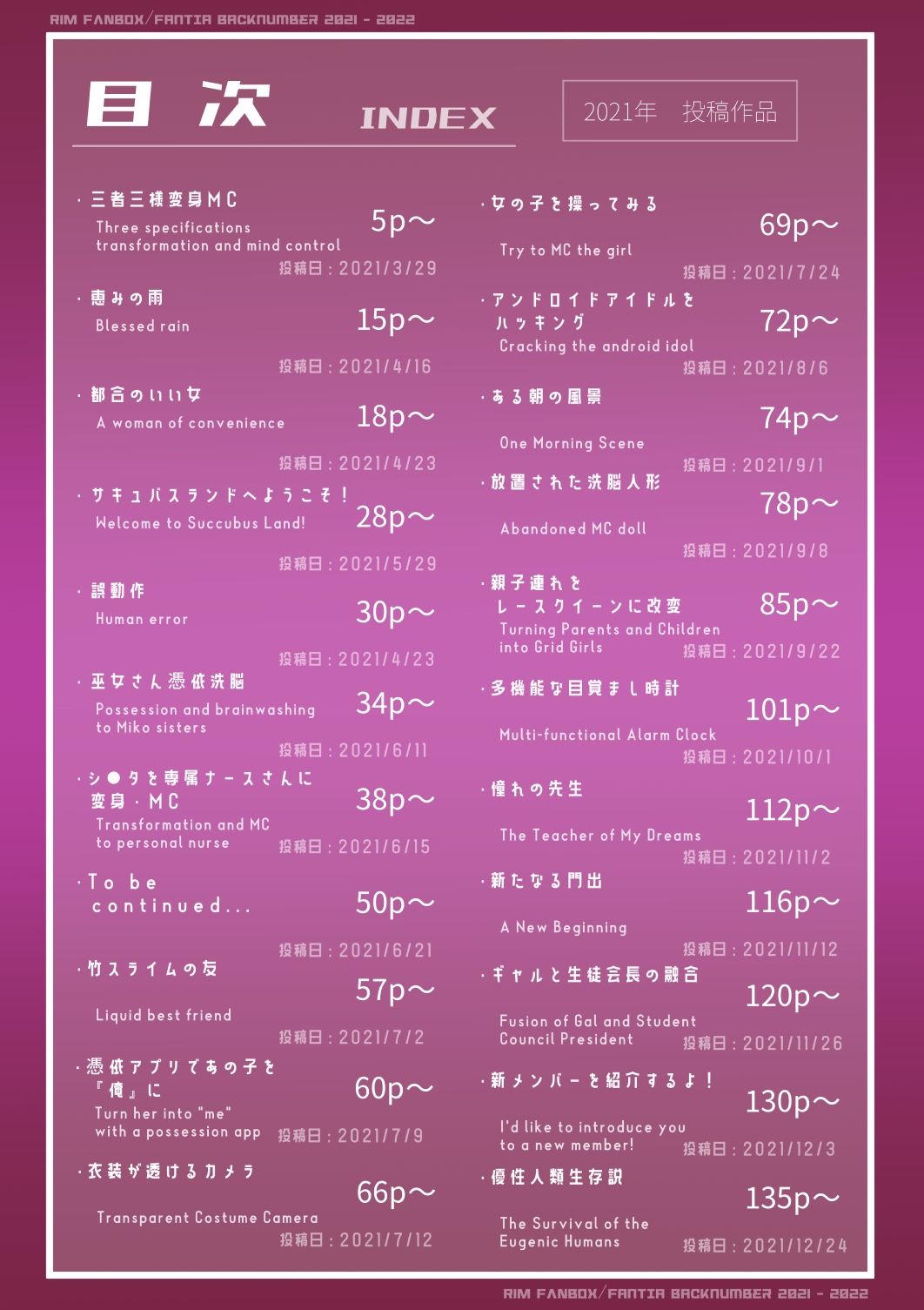 りむ 支援サイトバックナンバー(2021 - 2022)