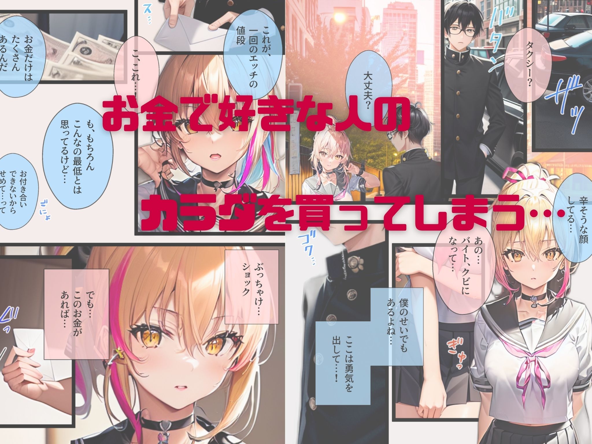 ぼっち・ざ・ふぁっく！〜陰キャの俺に声をかけてくれた陽キャ美少女に告白したら断られたんだけどお金を払ったらヤらせてくれる処女ビッチだったのでお金とチンポでDV彼氏から寝取ってあまあま両想いメス堕ちえっちします