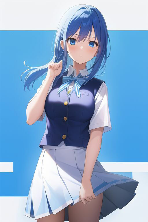 青髪制服乃女立絵集合〜之非淫〜