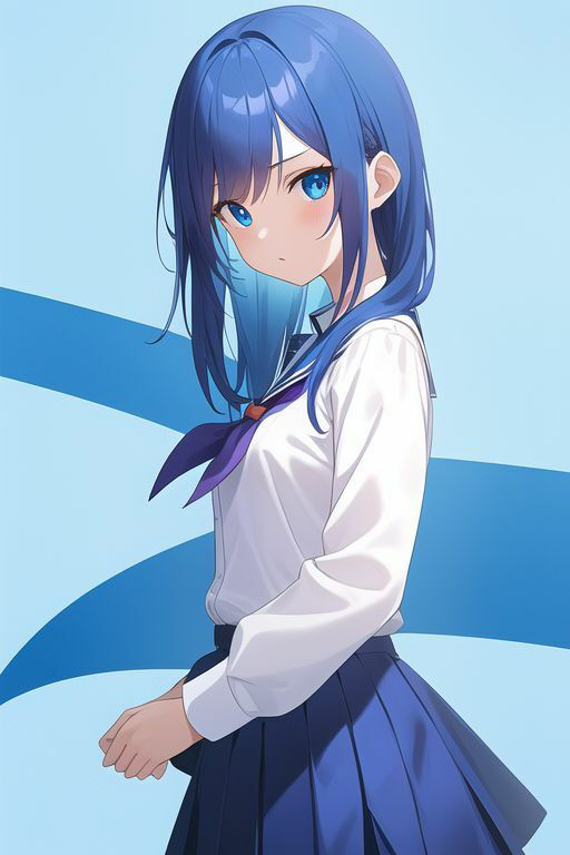 青髪制服乃女立絵集合〜之非淫〜