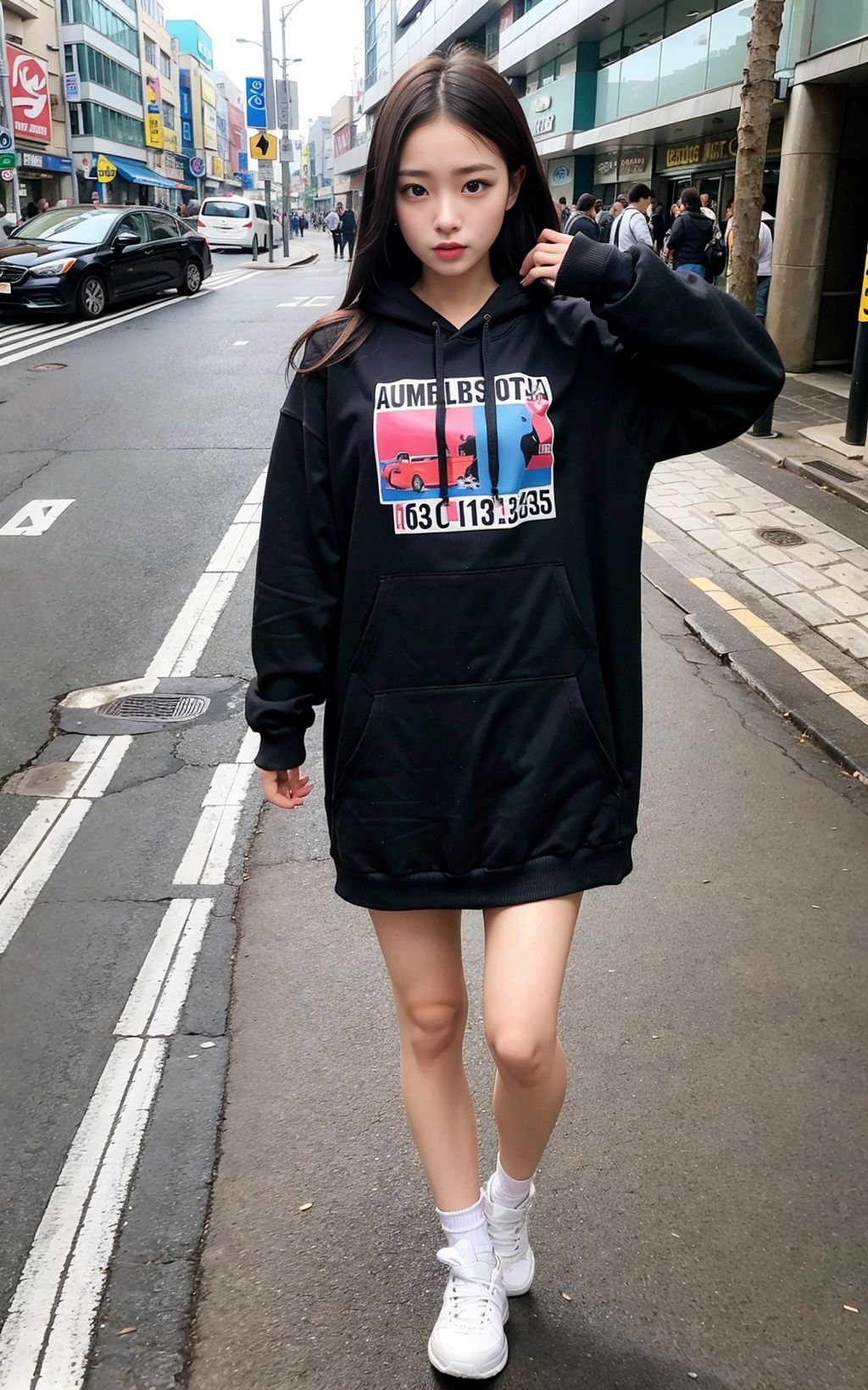 パーカーの下の美女 345枚［AI美人写真集］