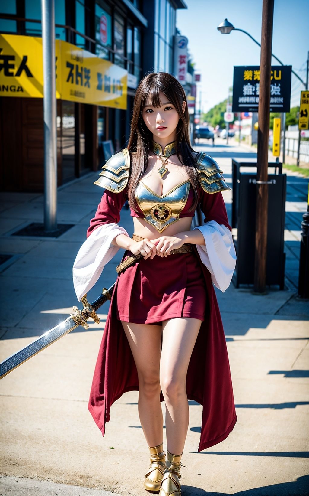 市街の女戦士たち 132枚 ［AI美人写真集］