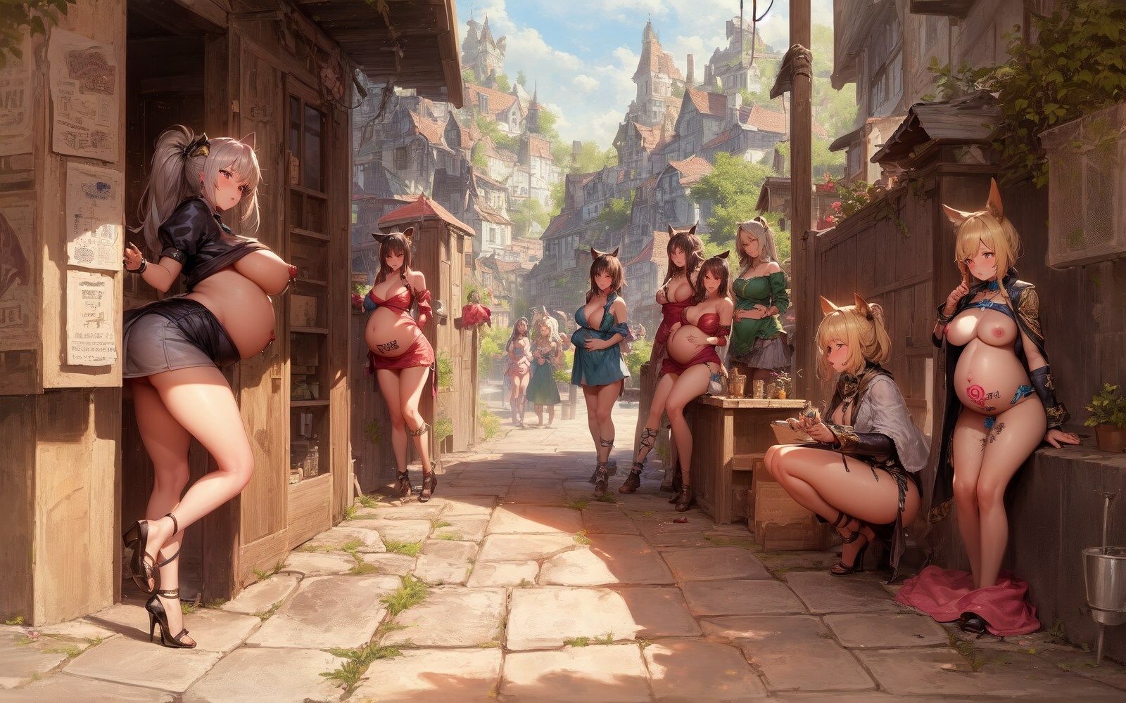 ［シリーズ］奴●市場の妊婦たち