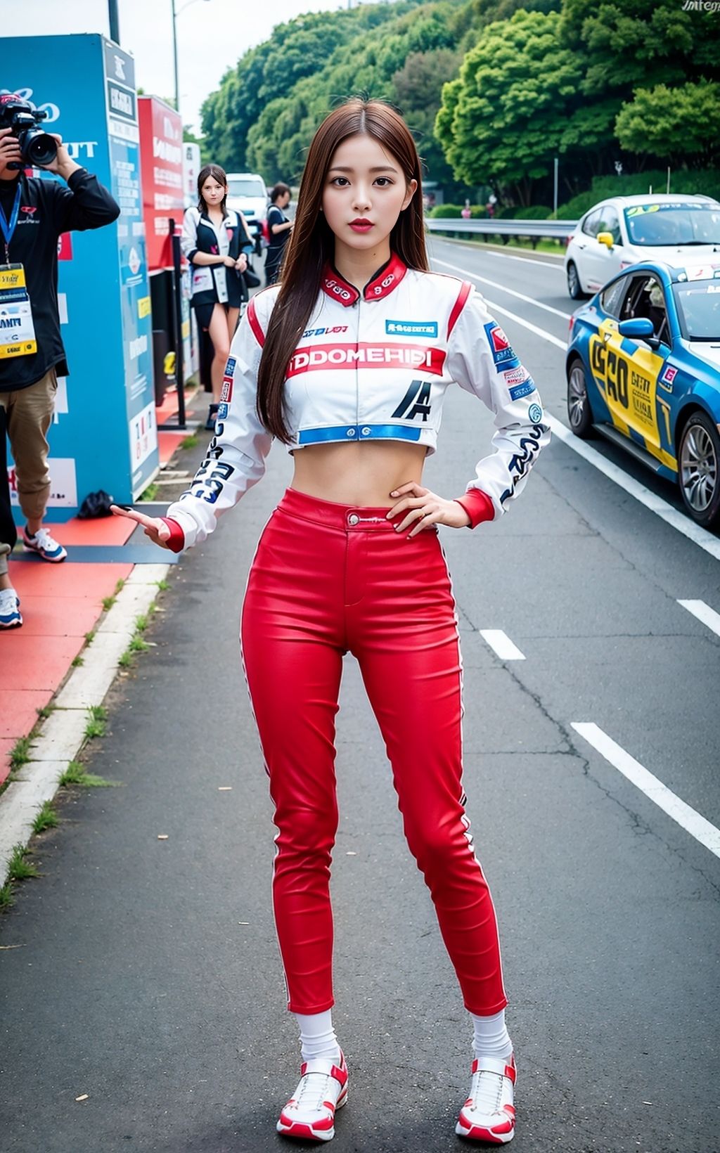 美しき走り姫たち - カーレーサーと美女の融合［AI美人写真集］