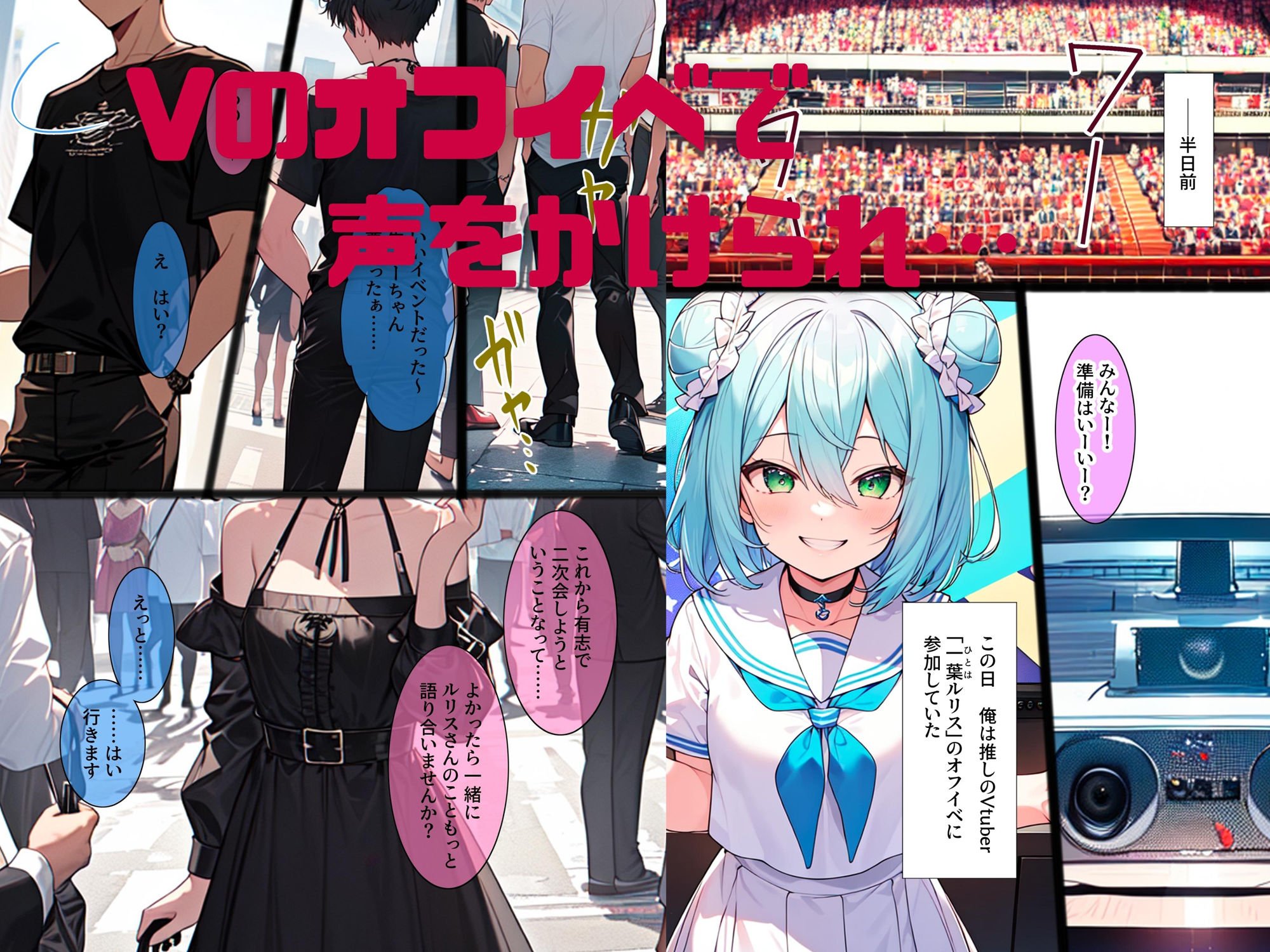 ヤらせてくれるオタ仲間♀〜推しの清楚系Vtuberが彼氏バレして絶望してたら、なぜか俺とえっちしてくれる女オタがコス着て誘ってきたのでイライラち◯ぽでわからせます