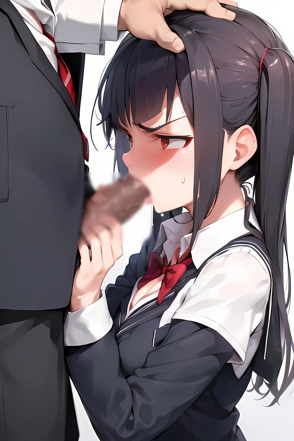 おしゃぶりフェチ 横アングル怒り顔編