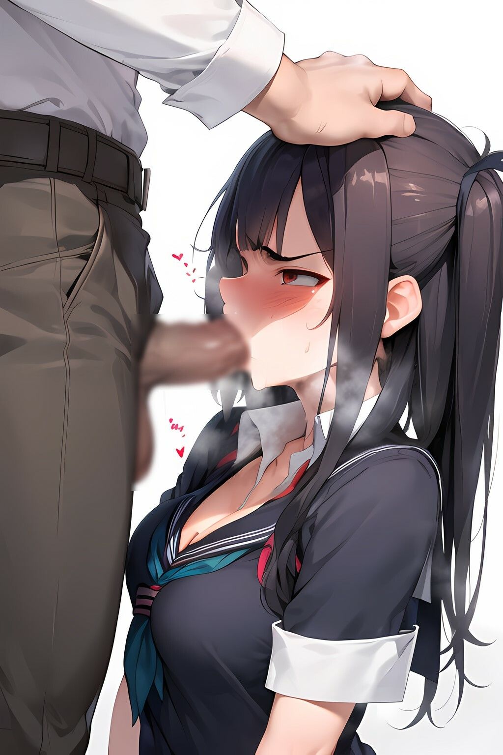 おしゃぶりフェチ 横アングル怒り顔編