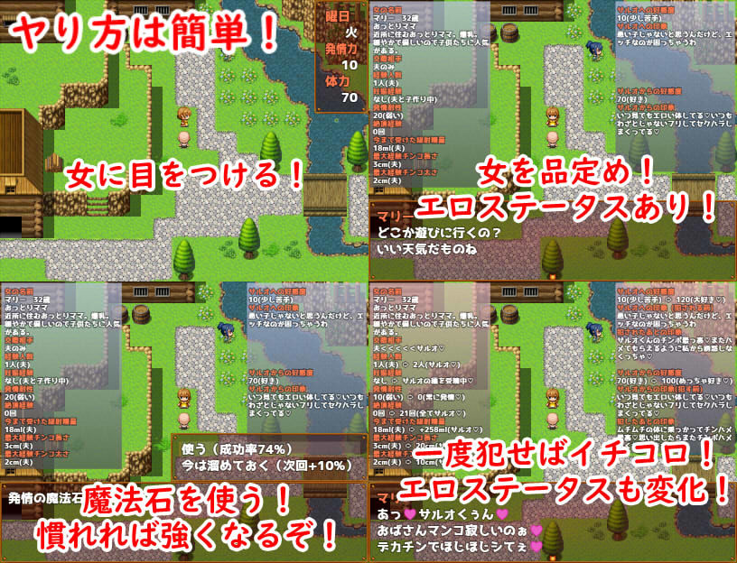 エロ〇キと発情の魔法石 〜村の美人は一人残らずオレのもの！〜