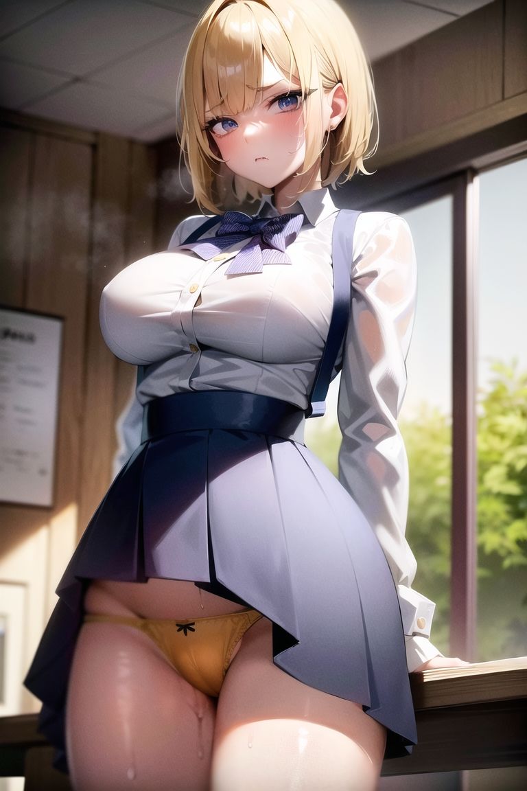 生意気な金髪ギャルの弱みを握っておパンツを見せてもらった件