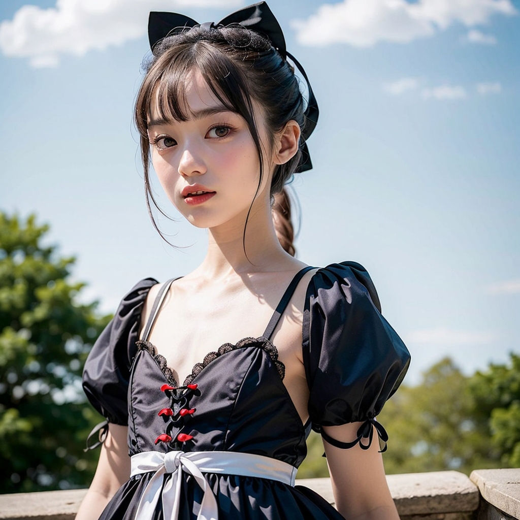えっちなメイドさんコスプレ