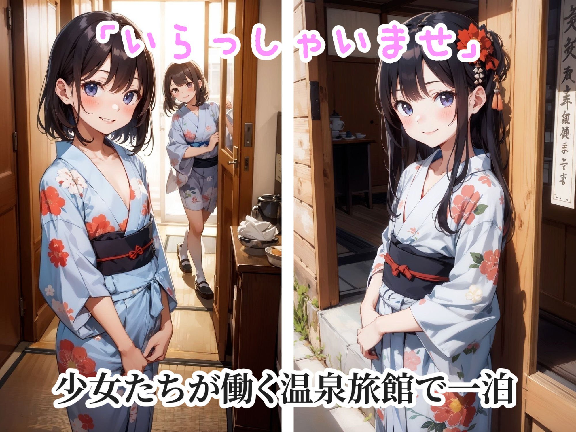 温泉旅館で少女と...エッチな思い出づくり