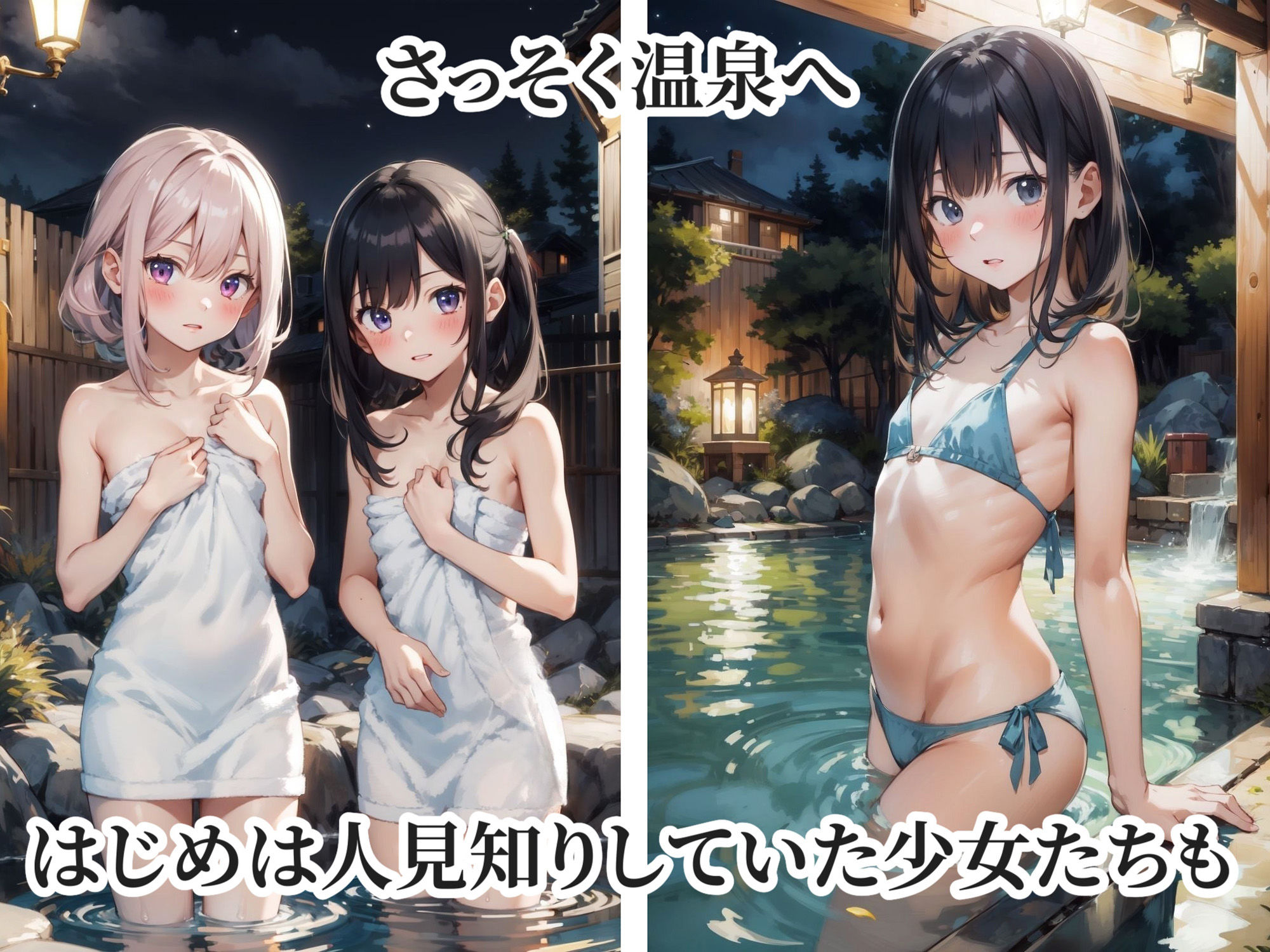 温泉旅館で少女と...エッチな思い出づくり