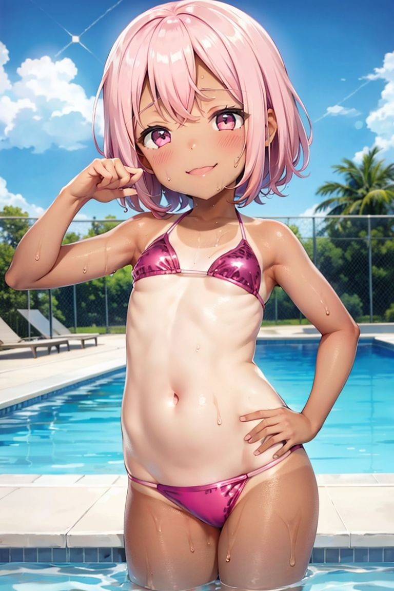 日焼け跡彩る！ 元気いっぱい女子の写真集