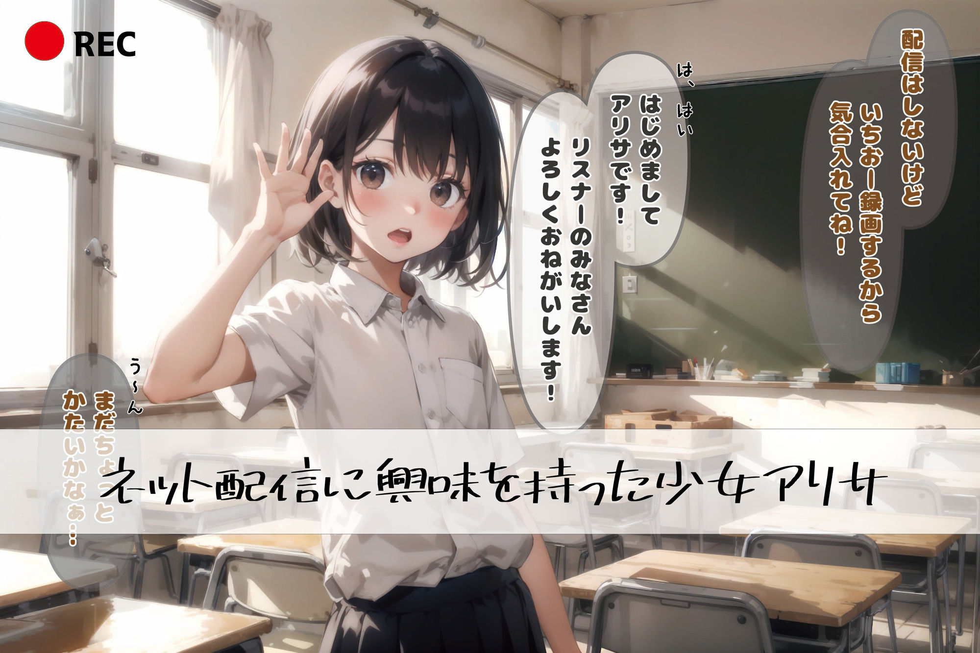 配信する少女たち Vol.1 アリサの配信準備編