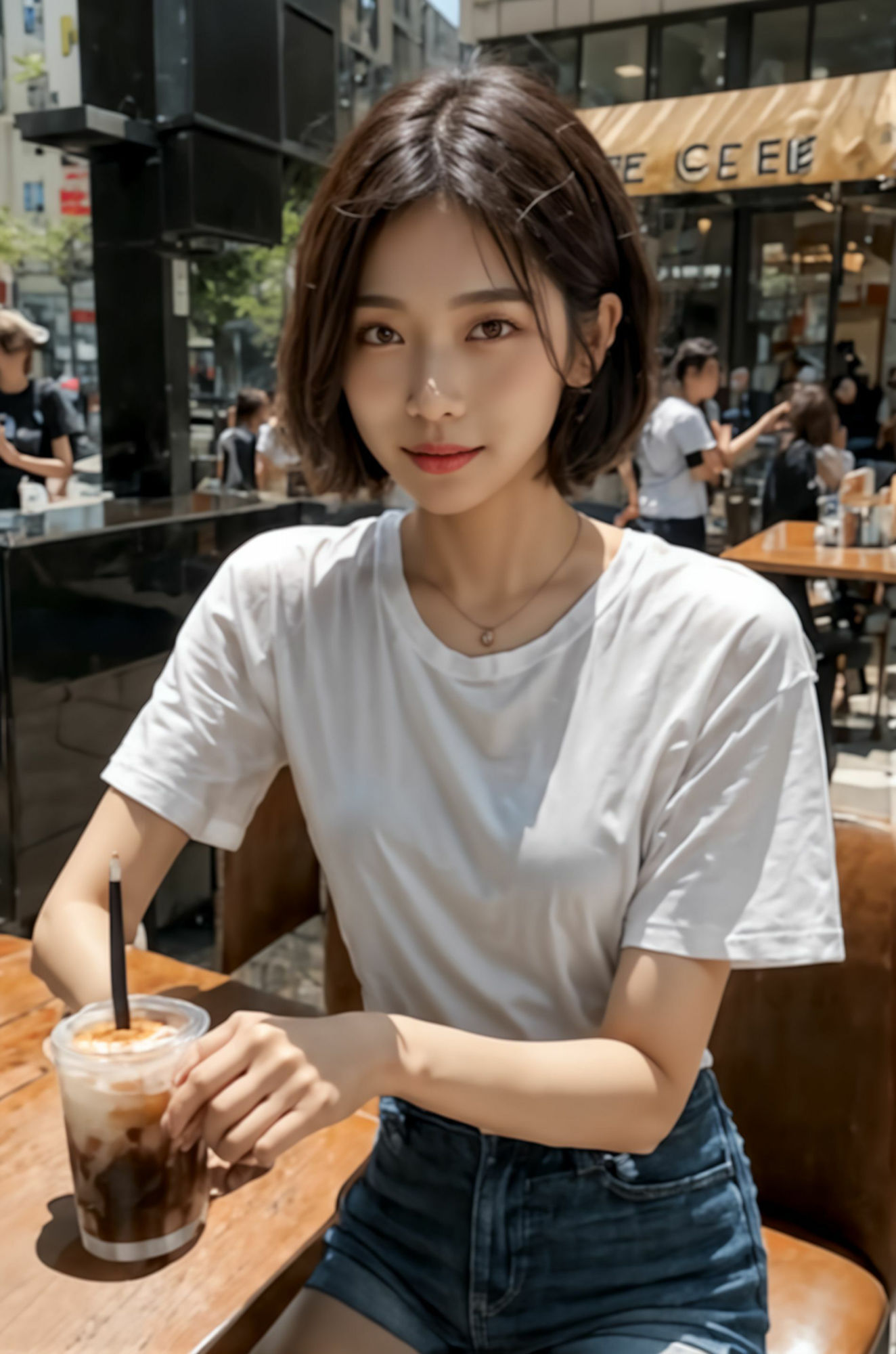 下北沢系・ショートカット爽やか女の子に恋して 妄想AI美女イラスト集vol.9 美少女 美女 満載