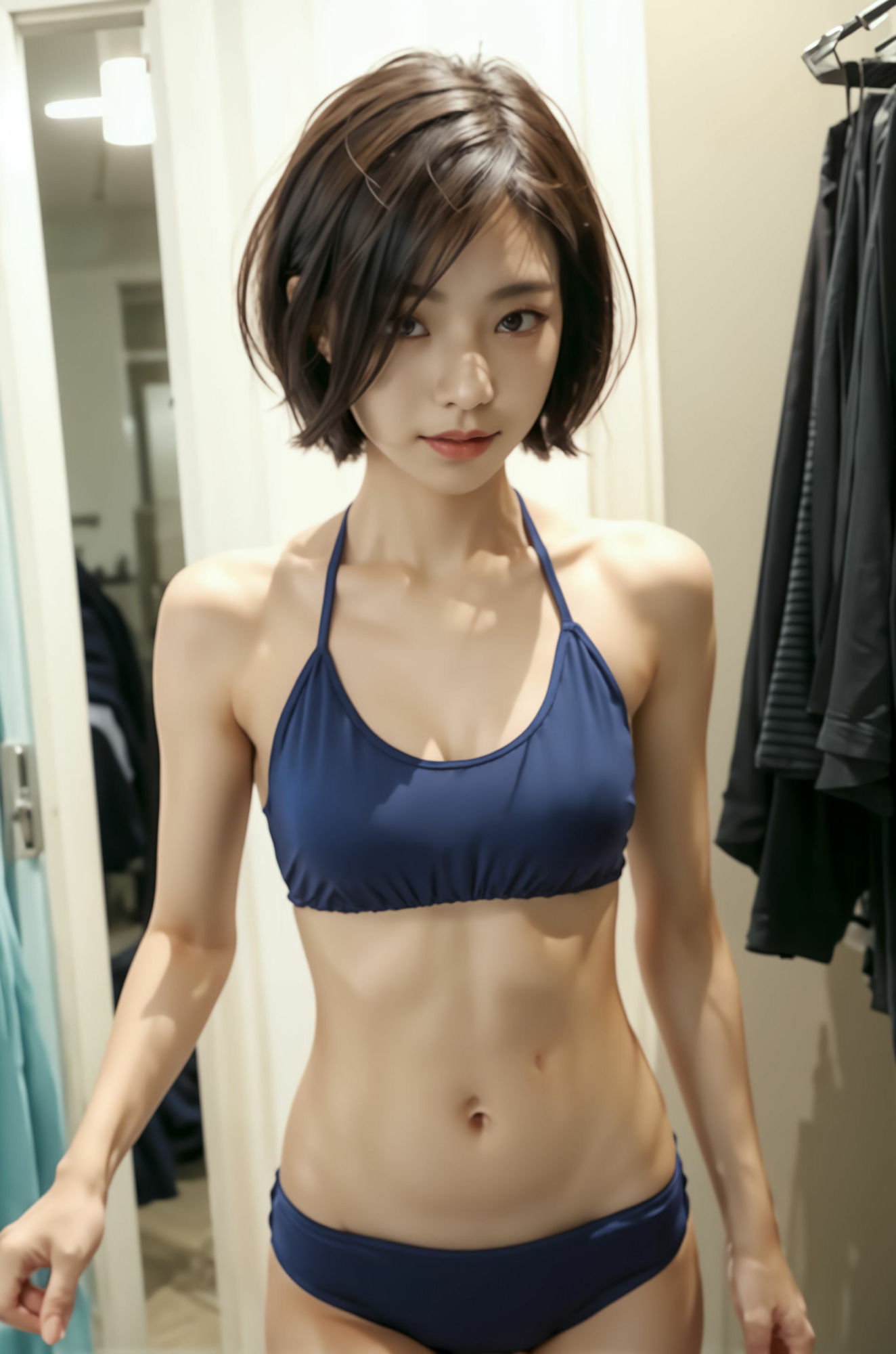 下北沢系・ショートカット爽やか女の子に恋して 妄想AI美女イラスト集vol.9 美少女 美女 満載