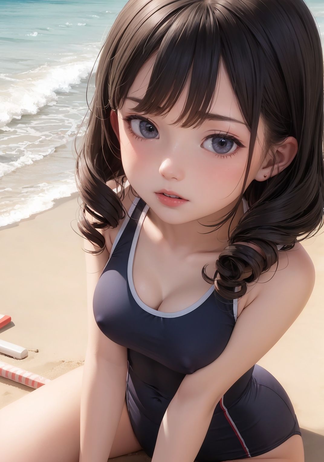【水着美少女AIイラスト集】AI SWIMSUIT MODE【PNG176枚/PDF付】