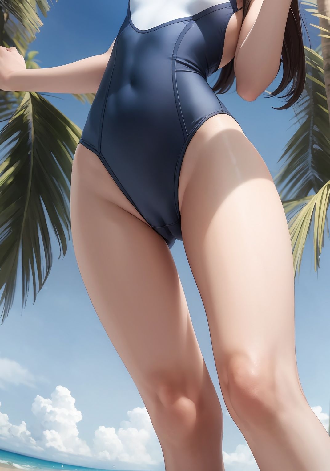【水着美少女AIイラスト集】AI SWIMSUIT MODE【PNG176枚/PDF付】