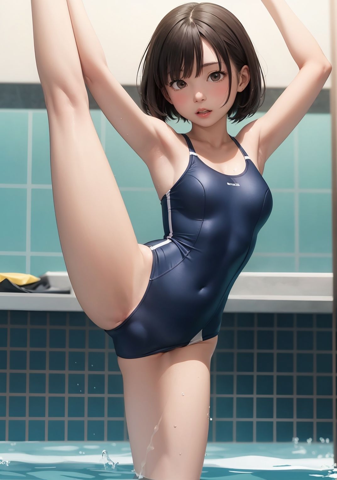 【水着美少女AIイラスト集】AI SWIMSUIT MODE【PNG176枚/PDF付】
