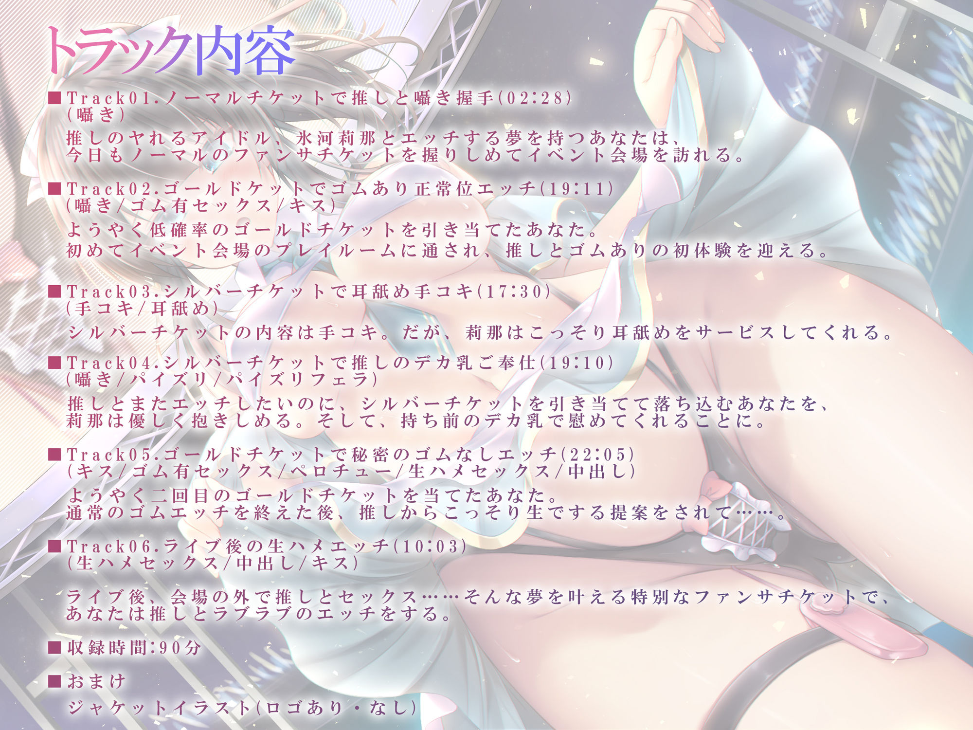 【バイノーラル】ヤれるアイドル〜課金しまくってクールな推しとファンサエッチ〜 CV:高梨はなみ