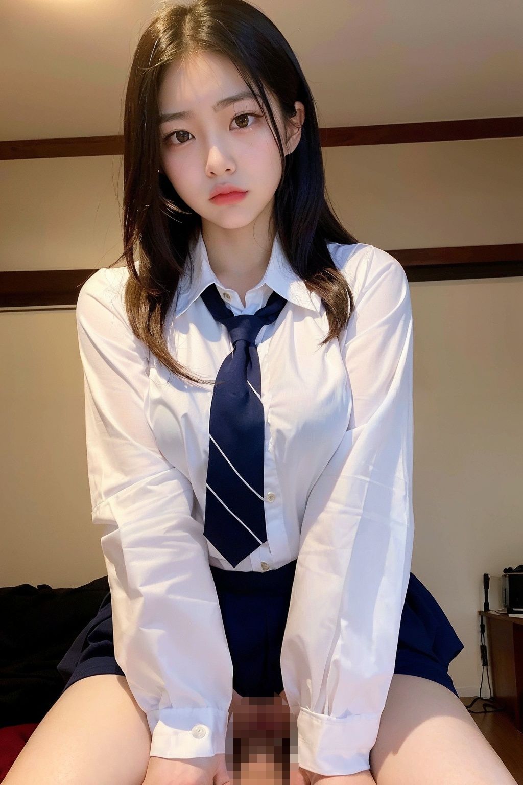 制服女子は嫌いな男と仕方なく
