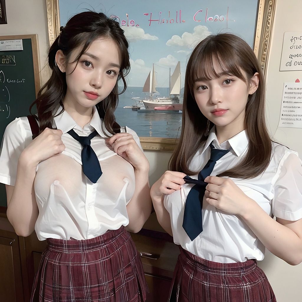 ハーレム！制服美女たちの学校について行ったら…