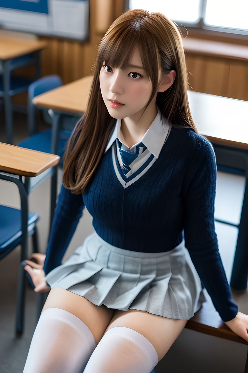 私の生徒たち 絶対領域編 AIグラビア写真集