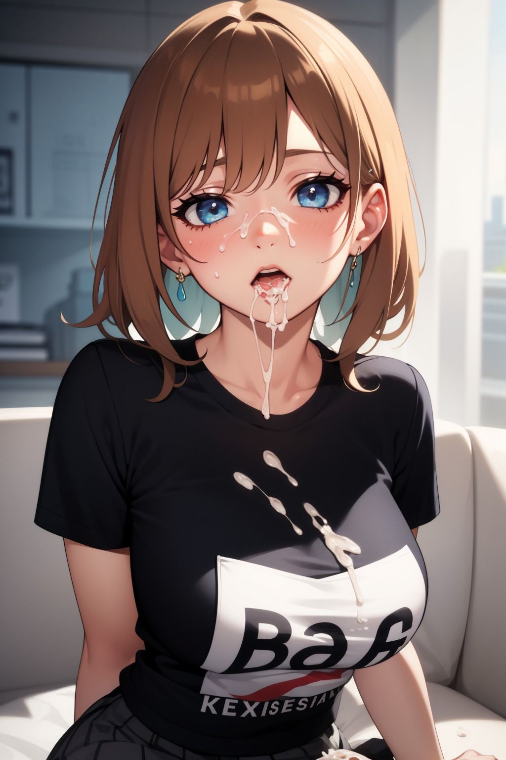 可愛い女の子がぶっかけされちゃうイライライラスト集 (Tシャツ編)
