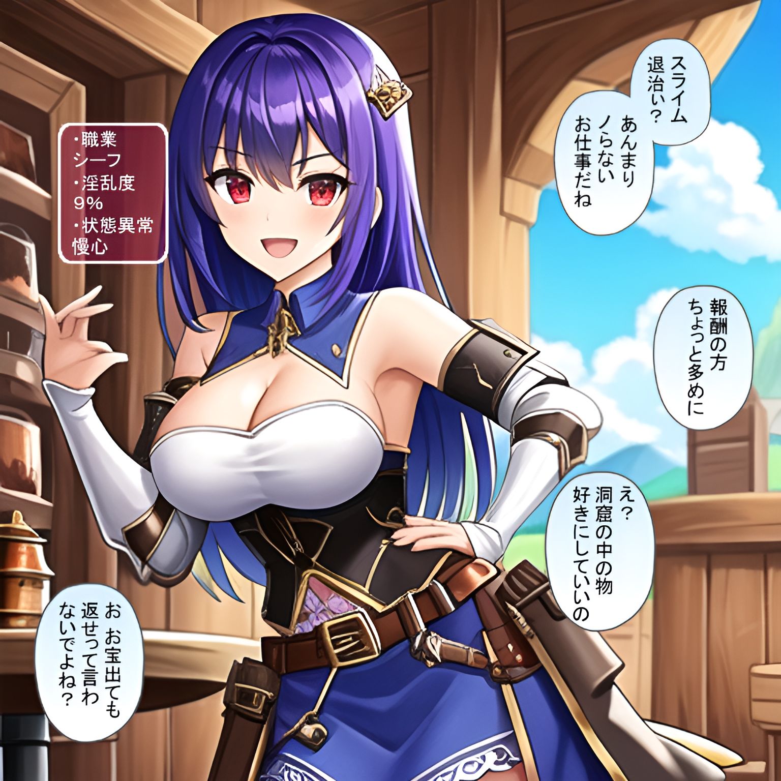 即オチ2（＋1）コマ！淫魔のスライムに敗北し家畜へと堕とされる女冒険者たち