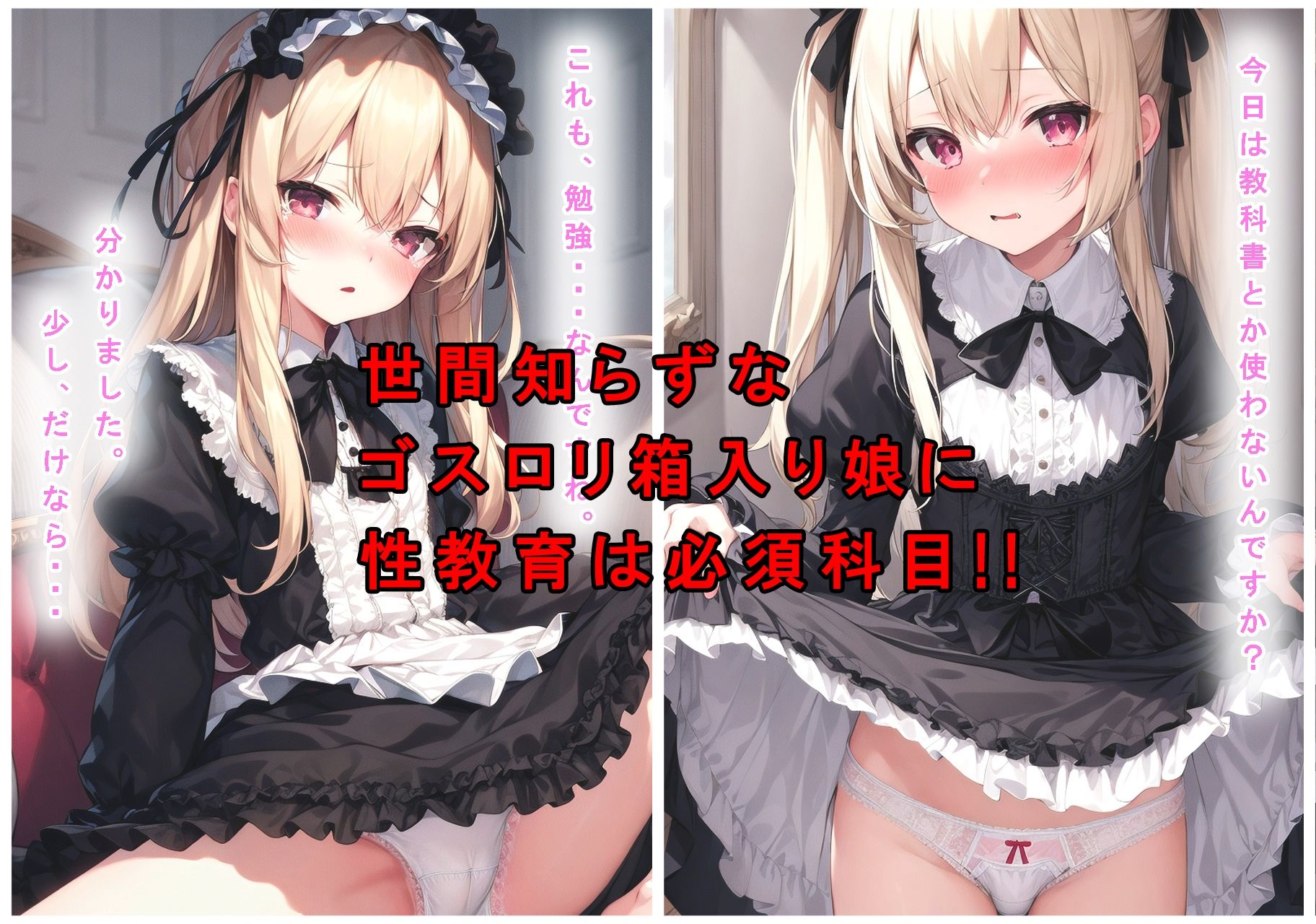 ゴスロリの箱入り娘ならパンツ見せてもらってもえっちだとバレないかもしれない!?