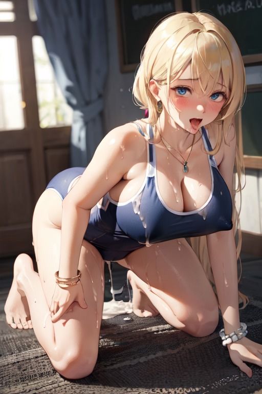 スク水ぬれぬれギャル