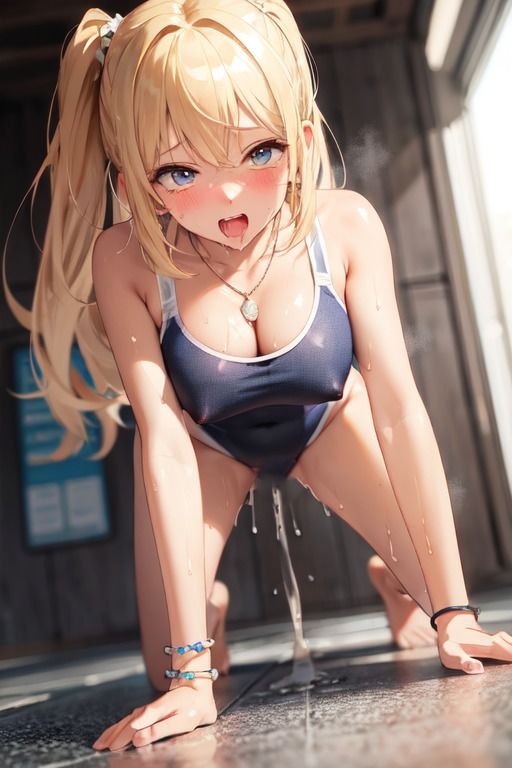 スク水ぬれぬれギャル