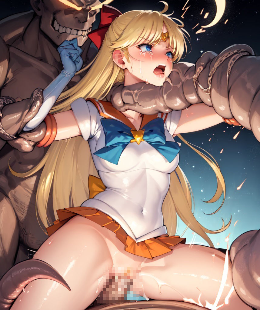 戦士ヒロイン、首絞め凌●2（セーラー服ヒロイン）