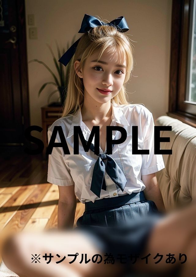 M字開脚した金髪女子校生2