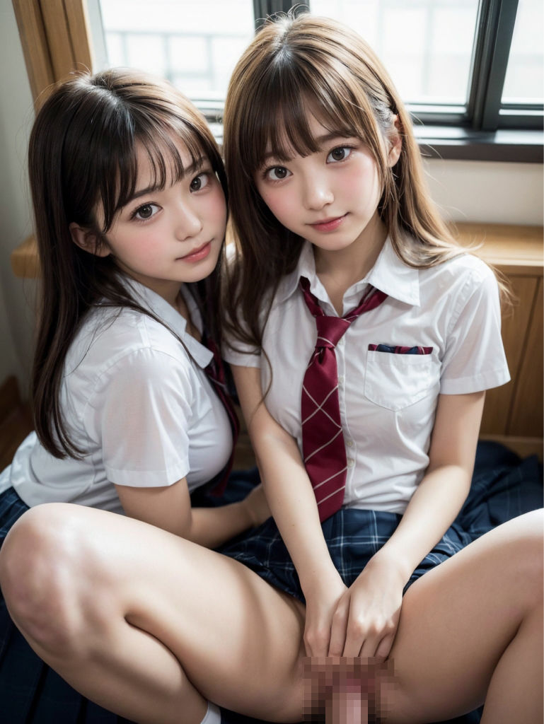 教室で女子校生ハーレム!【超リアルCG集】