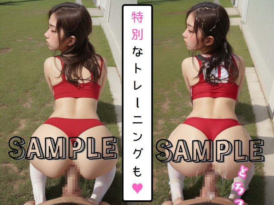 陸上部のひみつ2 後ろからの密着指導