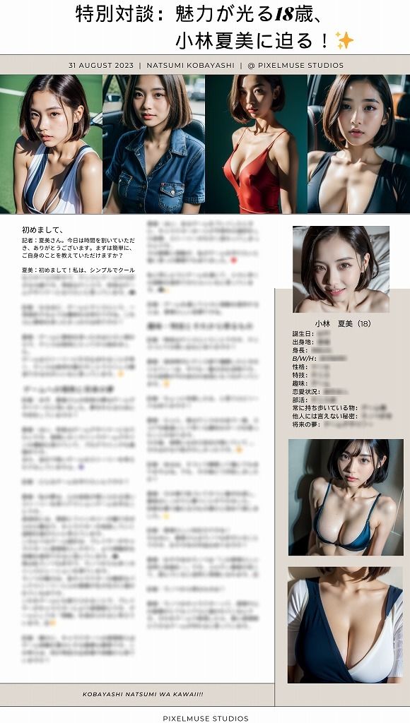 NATSUMI 1st. PHOTO BOOK 制服を脱いだ18歳の記録