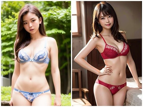 AI写真集グラビア4美人の下着姿300P:挑戦的な美への一歩