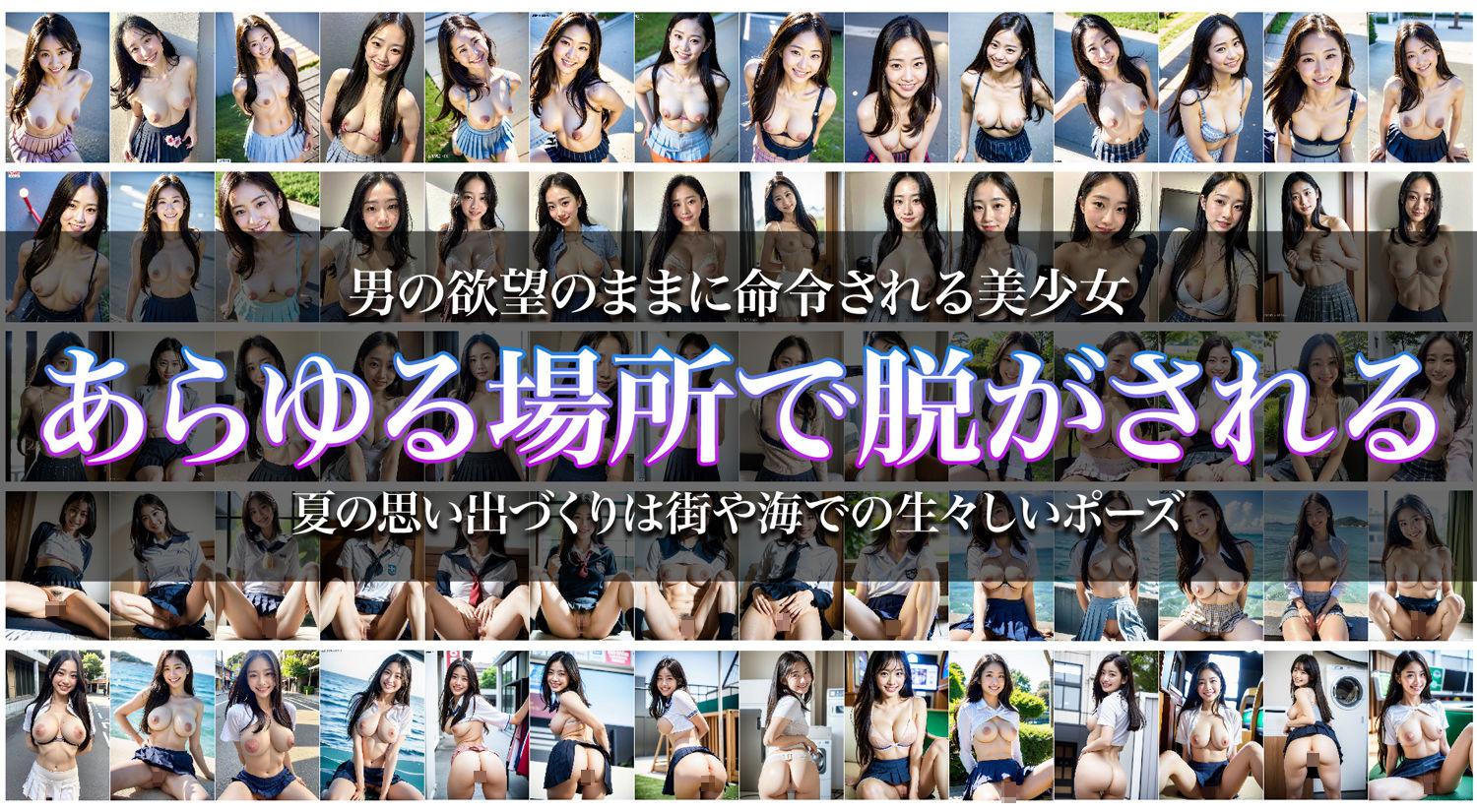 美少女JK 露出三昧 えっちな思い出づくり ドS彼氏に命令されて…