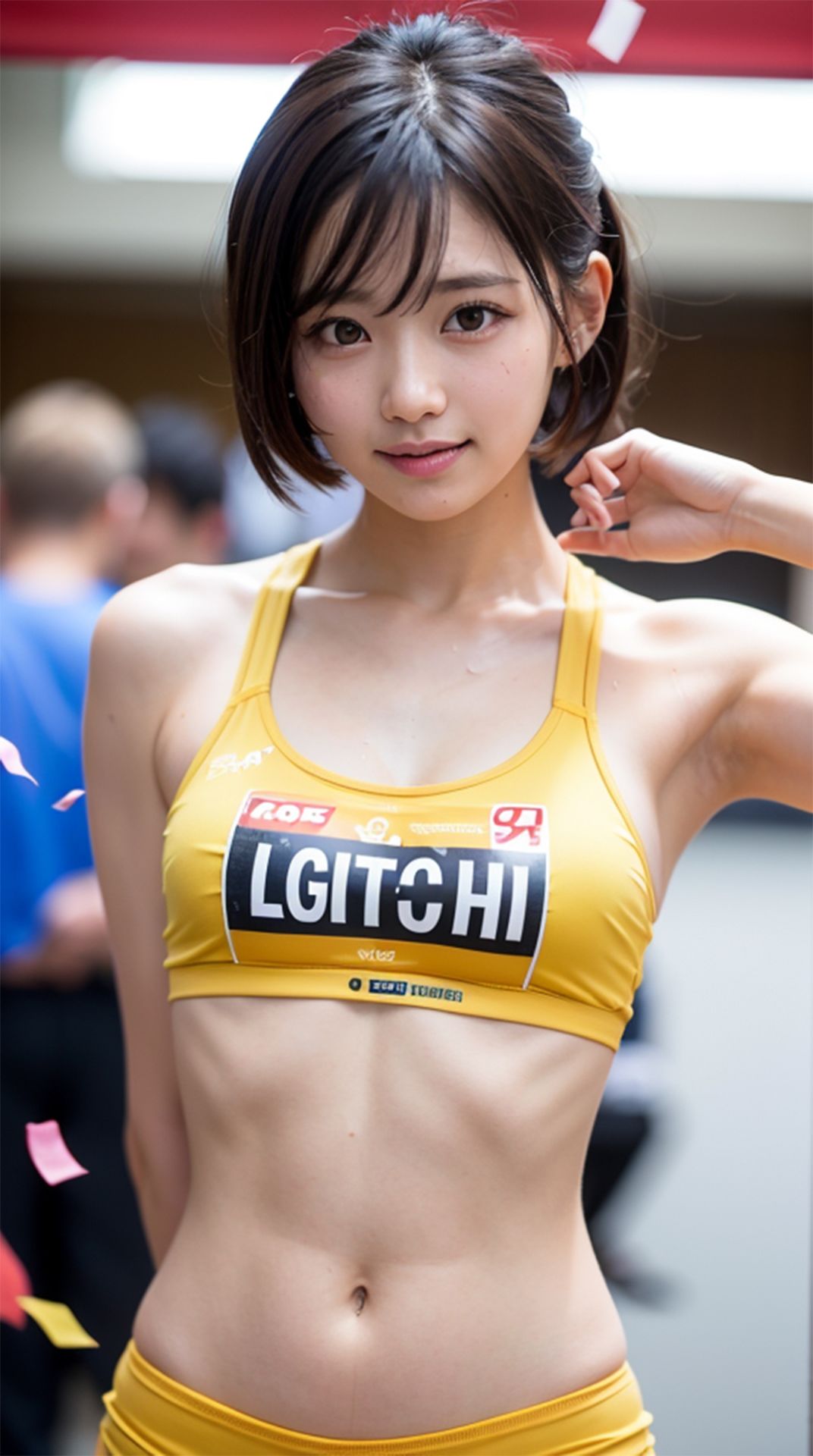 美少女アスリート 更衣室生着替え！！