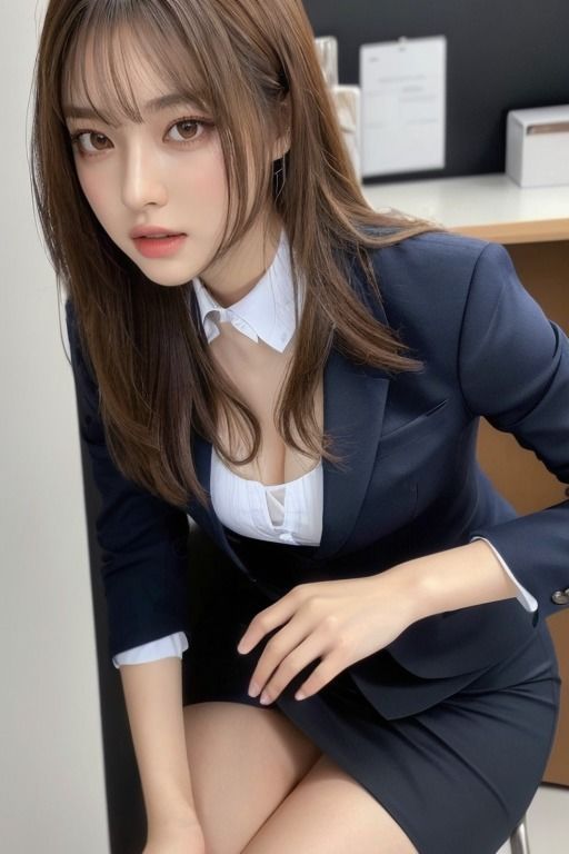 同僚の「太もも」が気になる AIグラビア写真集