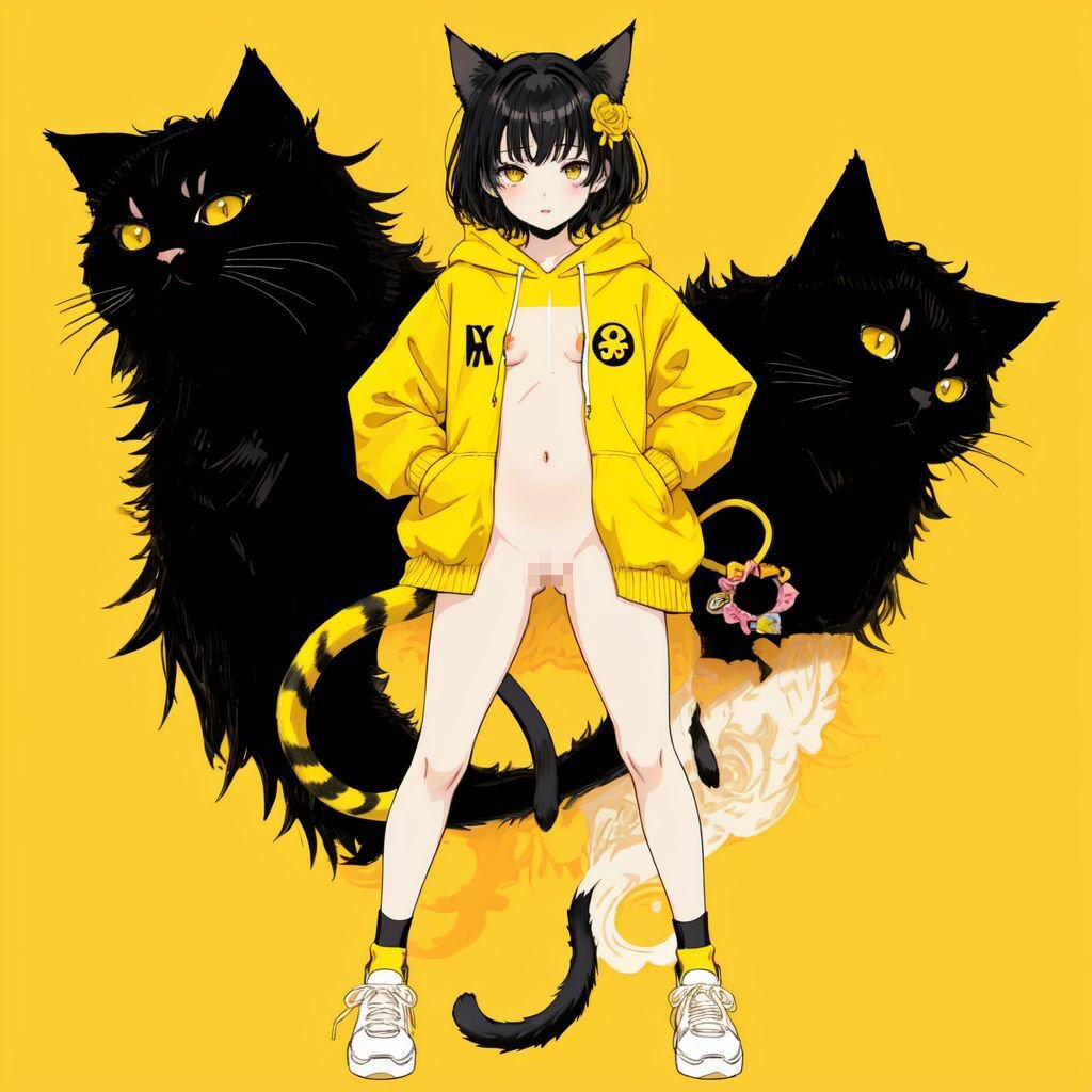 クロネコと少女