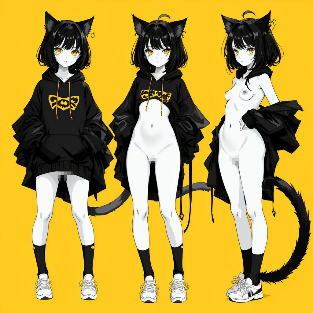 クロネコと少女