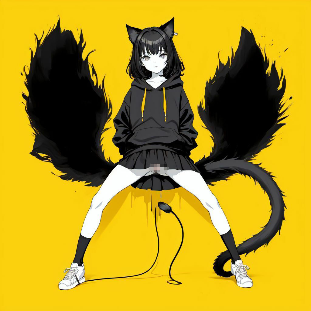 クロネコと少女